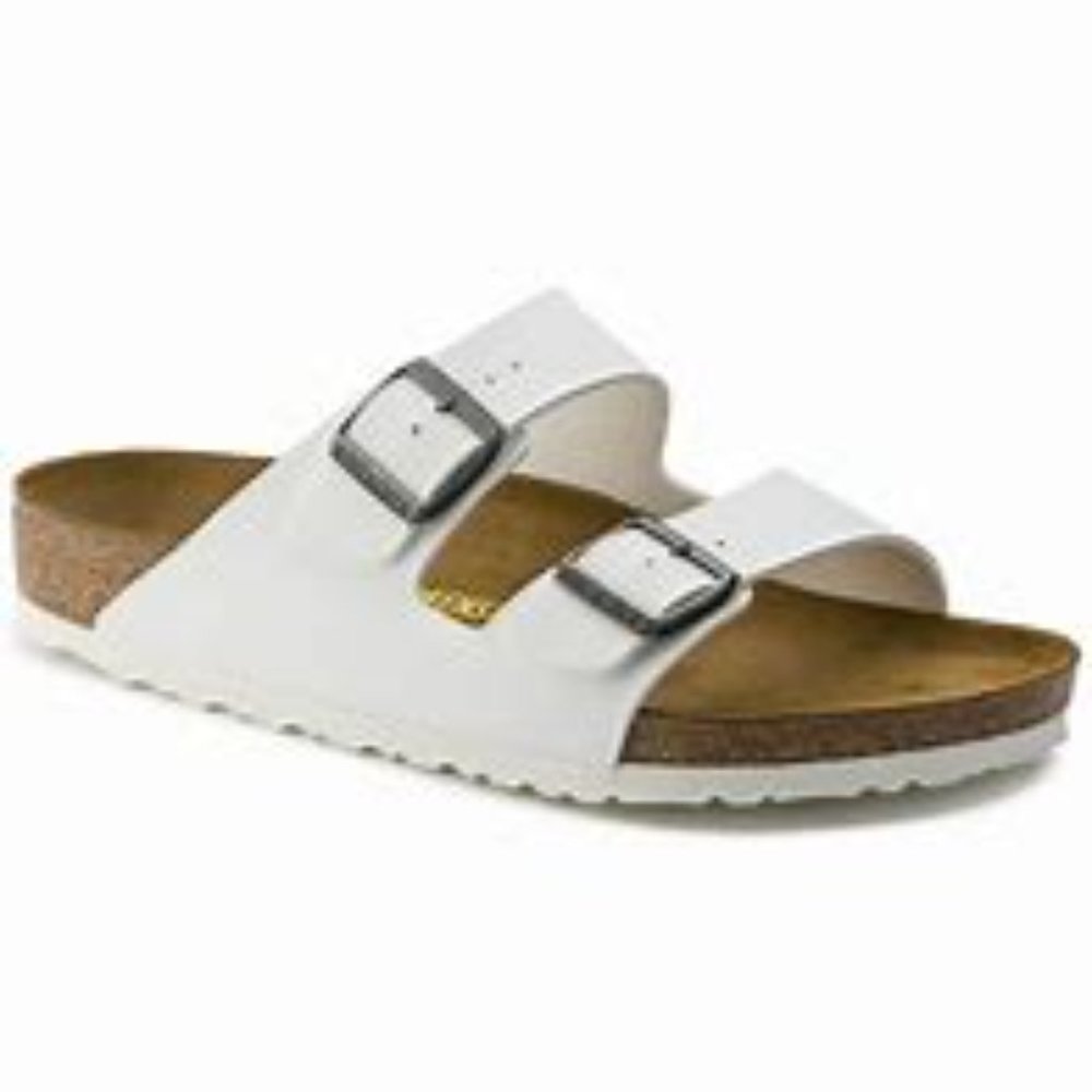Birkenstock Arizona Sandals White Leather 38